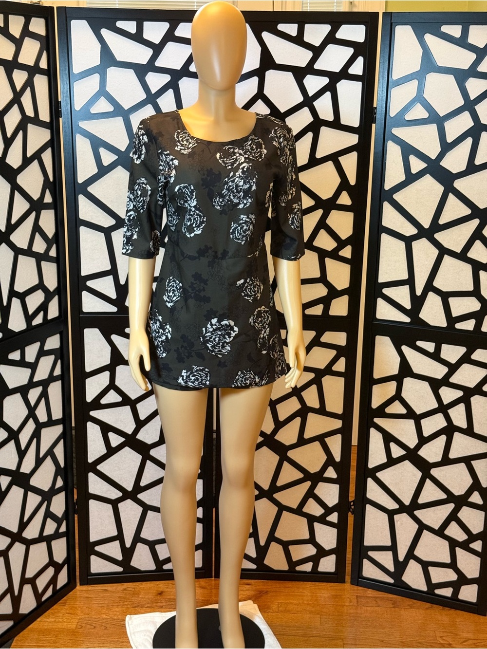 Dirty Ballerina Olive Green Floral Skirted-Skort Romper NWOT